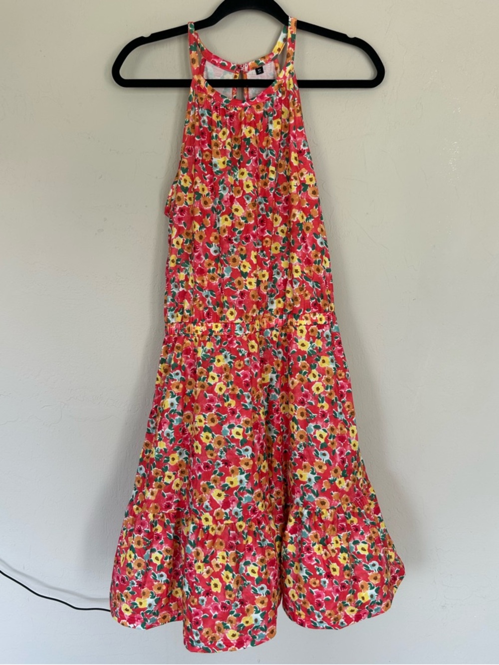 Women’s floral halter dress Size Medium (1643)